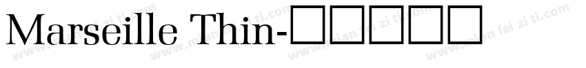 Marseille Thin字体转换